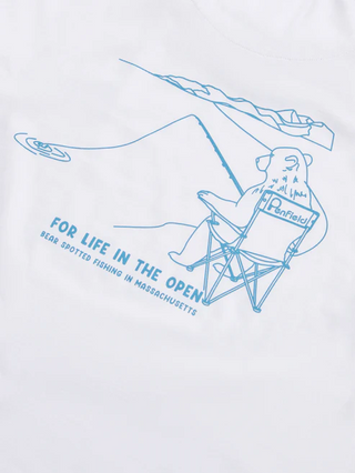 Penfield Fishing Bear T-shirt Bright White