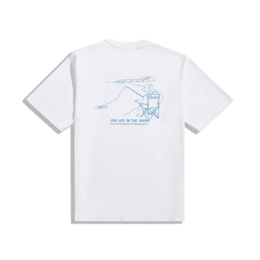 Penfield Fishing Bear T-shirt Bright White
