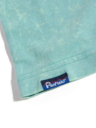 Penfield Whale Scene Back Graphic T-Shirt Dusty Turquoise
