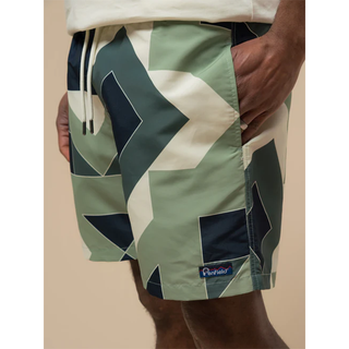 Penfield Eldridge Print Packable Swim Shorts Mistletoe
