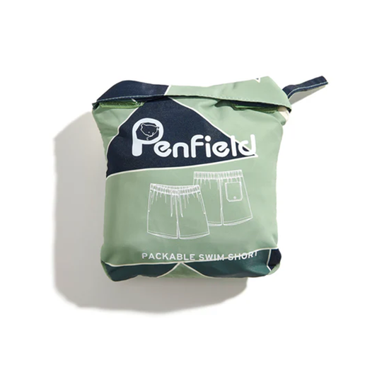 Penfield Eldridge Print Packable Swim Shorts Mistletoe