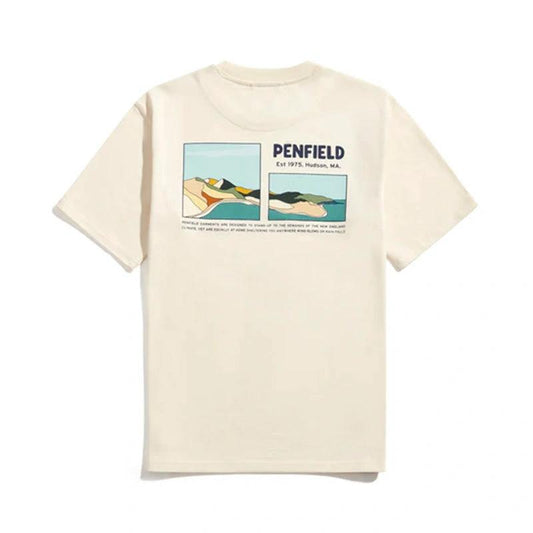 Penfield Block Landscape Graphic T-Shirt Vanilla Ice