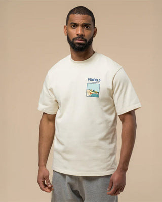 Penfield Block Landscape Graphic T-Shirt Vanilla Ice