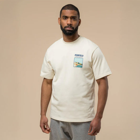 Penfield Block Landscape Graphic T-Shirt Vanilla Ice