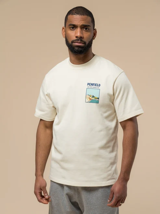 Penfield Block Landscape Graphic T-Shirt Vanilla Ice