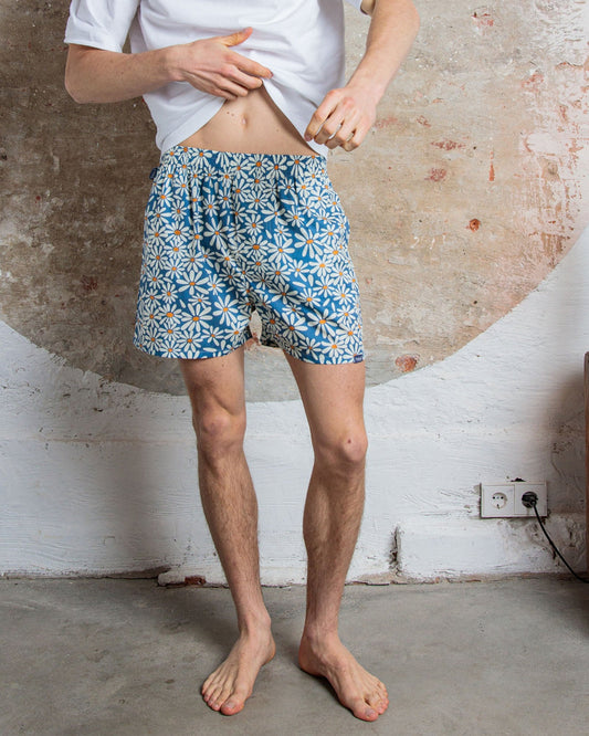 Pockies Blue Daisies Boxer Shorts