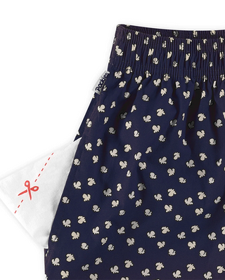 Pockies Navy Popcorn Boxer Shorts Navy