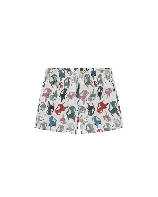 Pockies White Chairs Boxer Shorts White