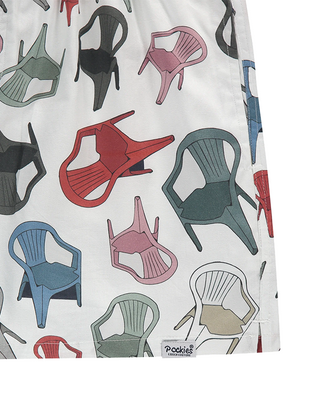 Pockies White Chairs Boxer Shorts White