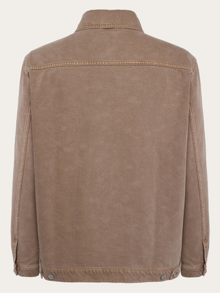 KnowledgeCotton Apparel Raw Twill Workwear Jacket Tiramisu