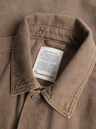 KnowledgeCotton Apparel Raw Twill Workwear Jacket Tiramisu