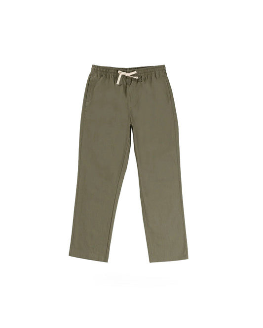 Rhythm Linen Jam Pant Olive