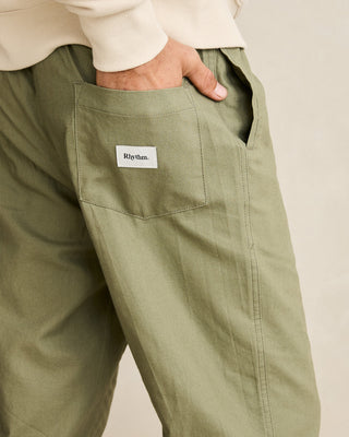 Rhythm Linen Jam Pant Olive