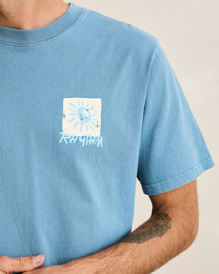 Rhythm Mementos Vintage SS T-Shirt Bluestone