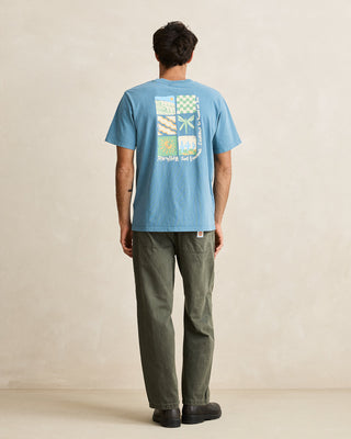 Rhythm Mementos Vintage SS T-Shirt Bluestone