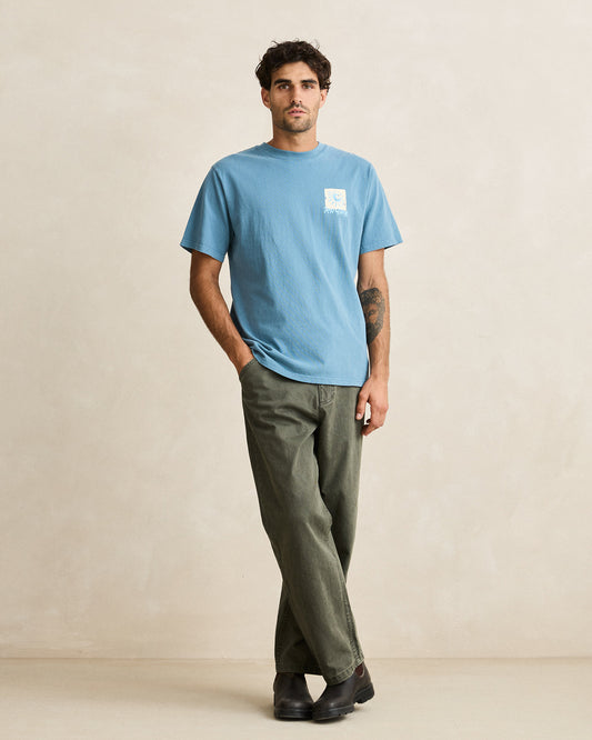 Rhythm Mementos Vintage SS T-Shirt Bluestone