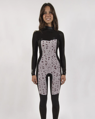 Sisstrevolution 7 Seas 3/2 Full Suit Chest Zip Black Wetsuit