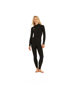 Sisstrevolution 7 Seas 3/2 Full Suit Chest Zip Black Wetsuit