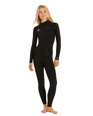 Sisstrevolution 7 Seas 3/2 Full Suit Chest Zip Black Wetsuit
