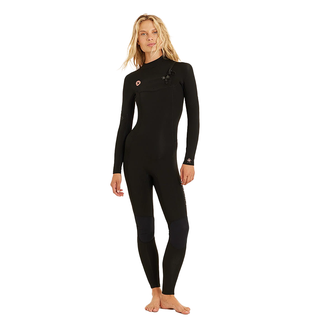 Sisstrevolution 7 Seas 4/3 Chest Zip Full Suit Black Wetsuit