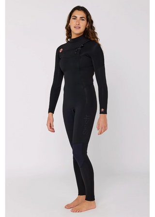 Sisstrevolution 7 Seas 4/3 Chest Zip Full Suit Black Wetsuit