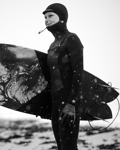 Sisstrevolution 7 Seas 6/5 Hooded Full Chest Zip Black Wetsuit