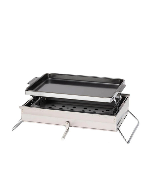 Snow Peak Double Unit BBQ Box Silver