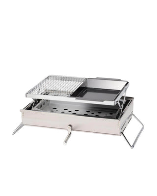 Snow Peak Double Unit BBQ Box Silver
