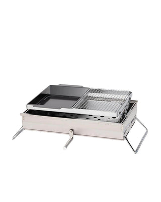 Snow Peak Double Unit BBQ Box Silver