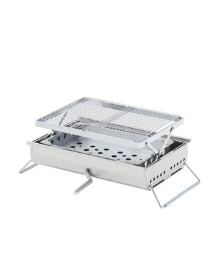 Snow Peak Double Unit BBQ Box Silver