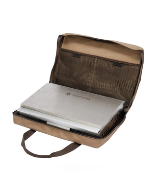 Snow Peak Double Burner Case Brown