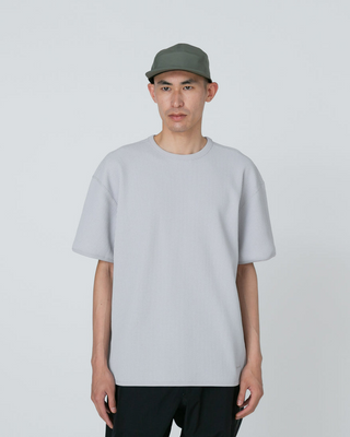 Snow Peak Dry Waffle T-Shirt Light Grey