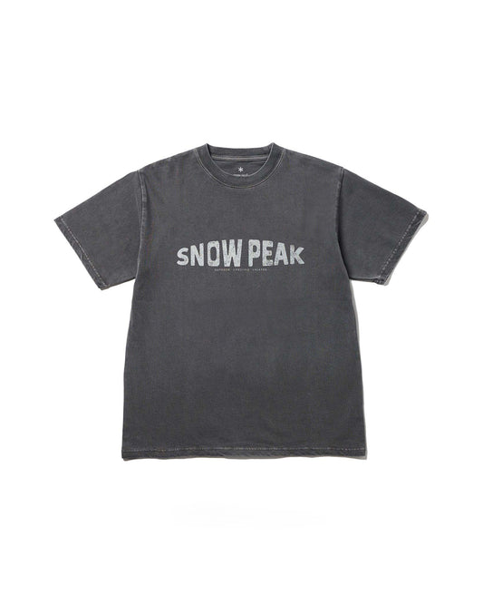 Snow Peak Recycled Cotton Dyed T-Shirt Grey