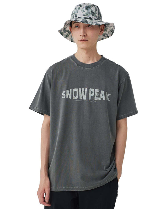Snow Peak Recycled Cotton Dyed T-Shirt Grey