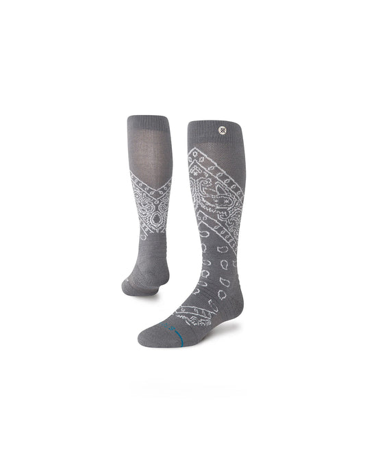 Stance Barrio Mid Wool Snow Dark Grey