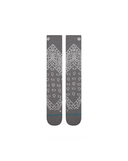 Stance Barrio Mid Wool Snow Dark Grey