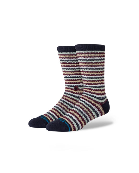 Stance Chiclets Waffle Knit Crew Navy