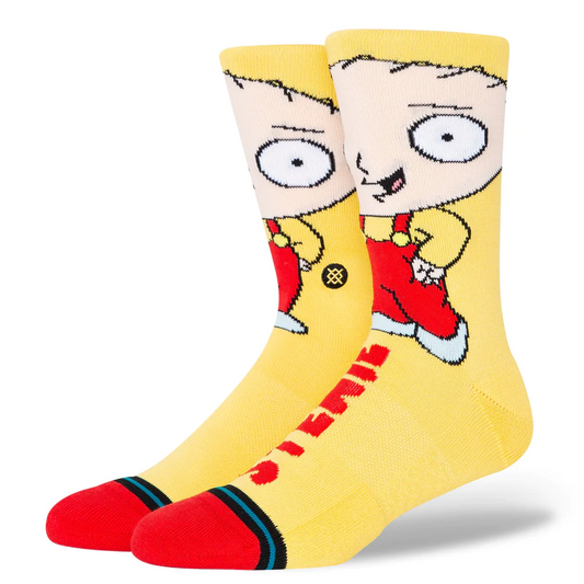 Stance Stewie Crew Sock Yellow