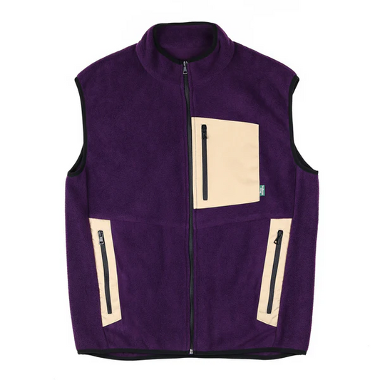 Stay Hungry Smoothie Fleece Vest Purple