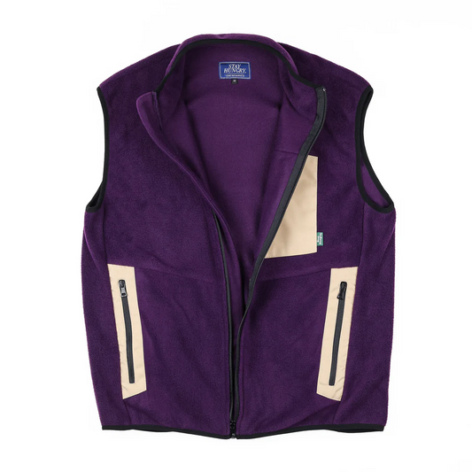 Stay Hungry Smoothie Fleece Vest Purple