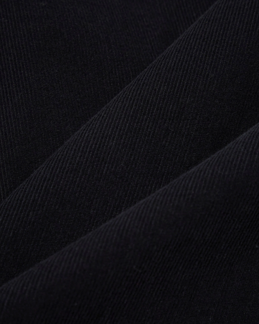 Universal Works Bakers Overshirt Fine Cord Organic Black