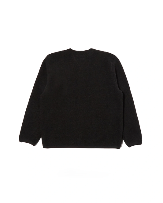 Universal Works Cardigan Wool Fleece Black by Universal works