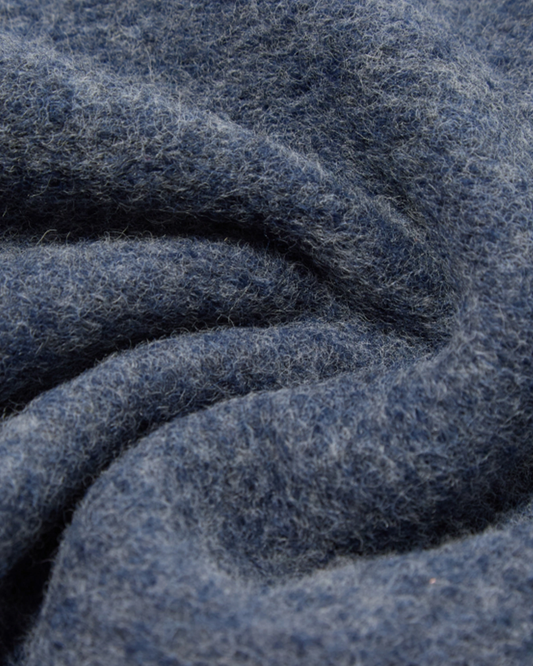 Universal Works Cardigan Wool Fleece Slate Blue