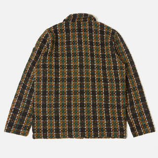 Universal Works Crazy Check Wool Mix Overall Jacket Charcoal