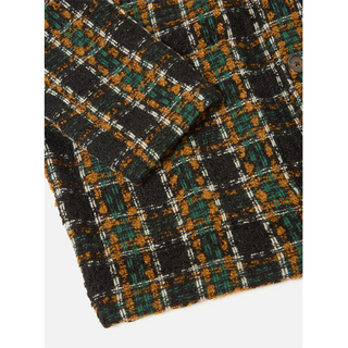 Universal Works Crazy Check Wool Mix Overall Jacket Charcoal