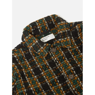 Universal Works Crazy Check Wool Mix Overall Jacket Charcoal