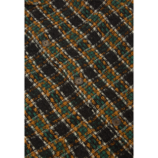 Universal Works Crazy Check Wool Mix Overall Jacket Charcoal