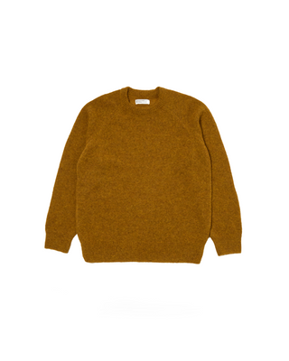 Universal Works Lyon Crew Alpaca Knit Gold