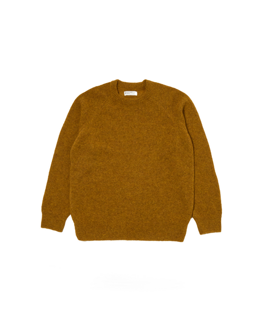 Universal Works Lyon Crew Alpaca Knit Gold