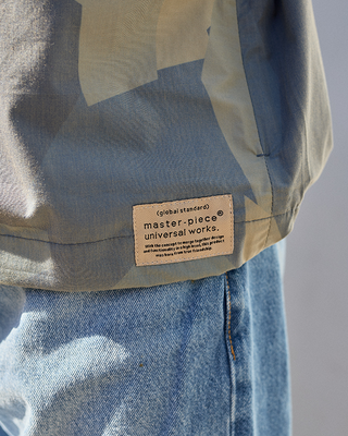 Universal Works Tech Overshirt Blue Camo